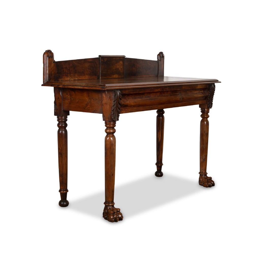 19th Century Irish Yew Wood Side Table View III