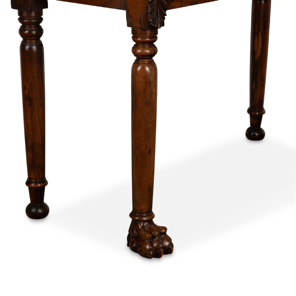 19th Century Irish Yew Wood Side Table View VI