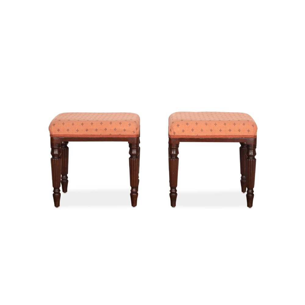Regency Pair of Gillow Stools View II