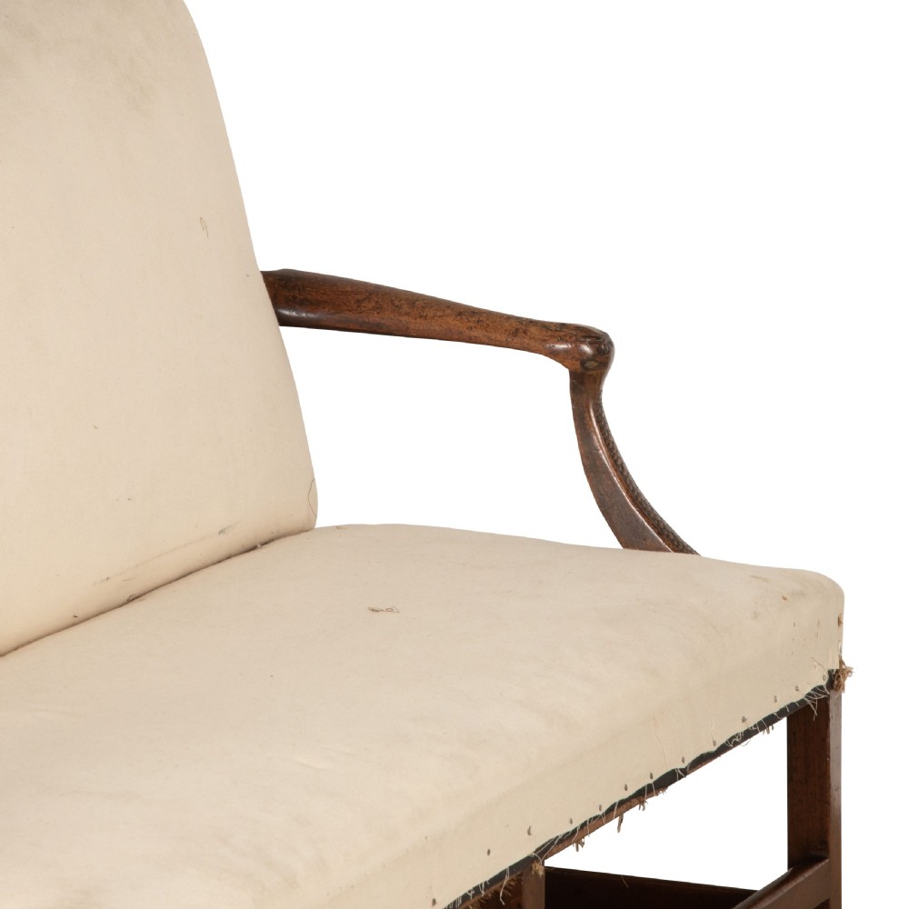 C18th Carved Walnut Settee View VI