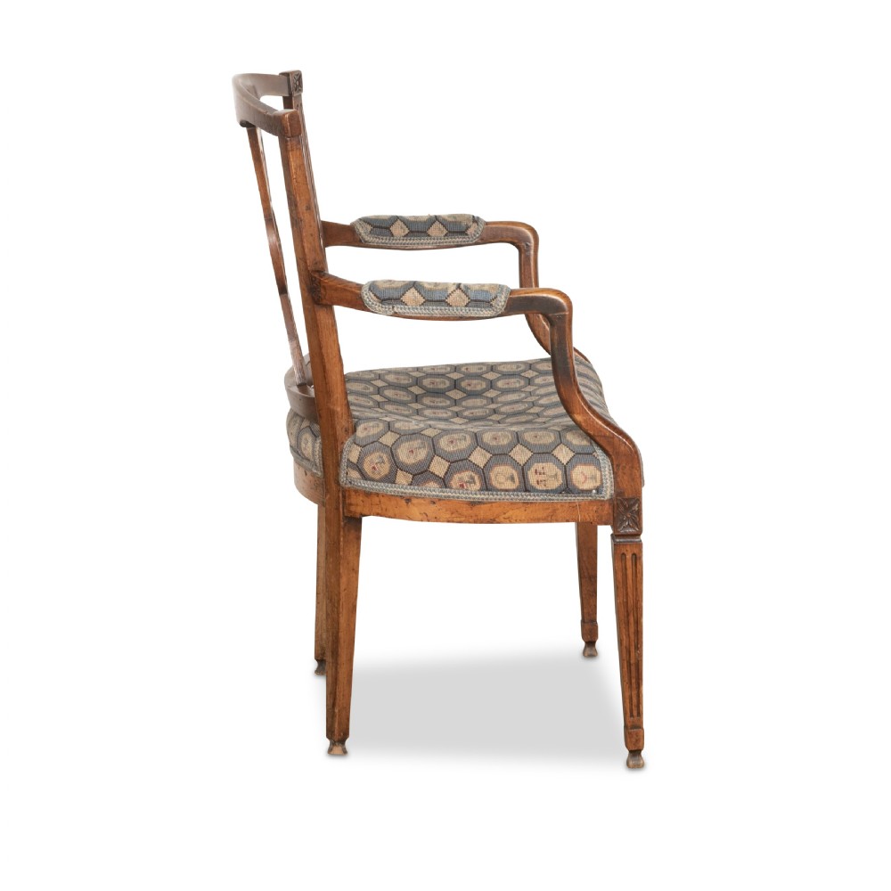 C19th Elm Open Armchair View III