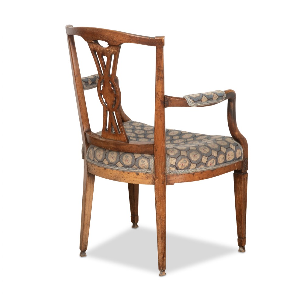 C19th Elm Open Armchair View IV