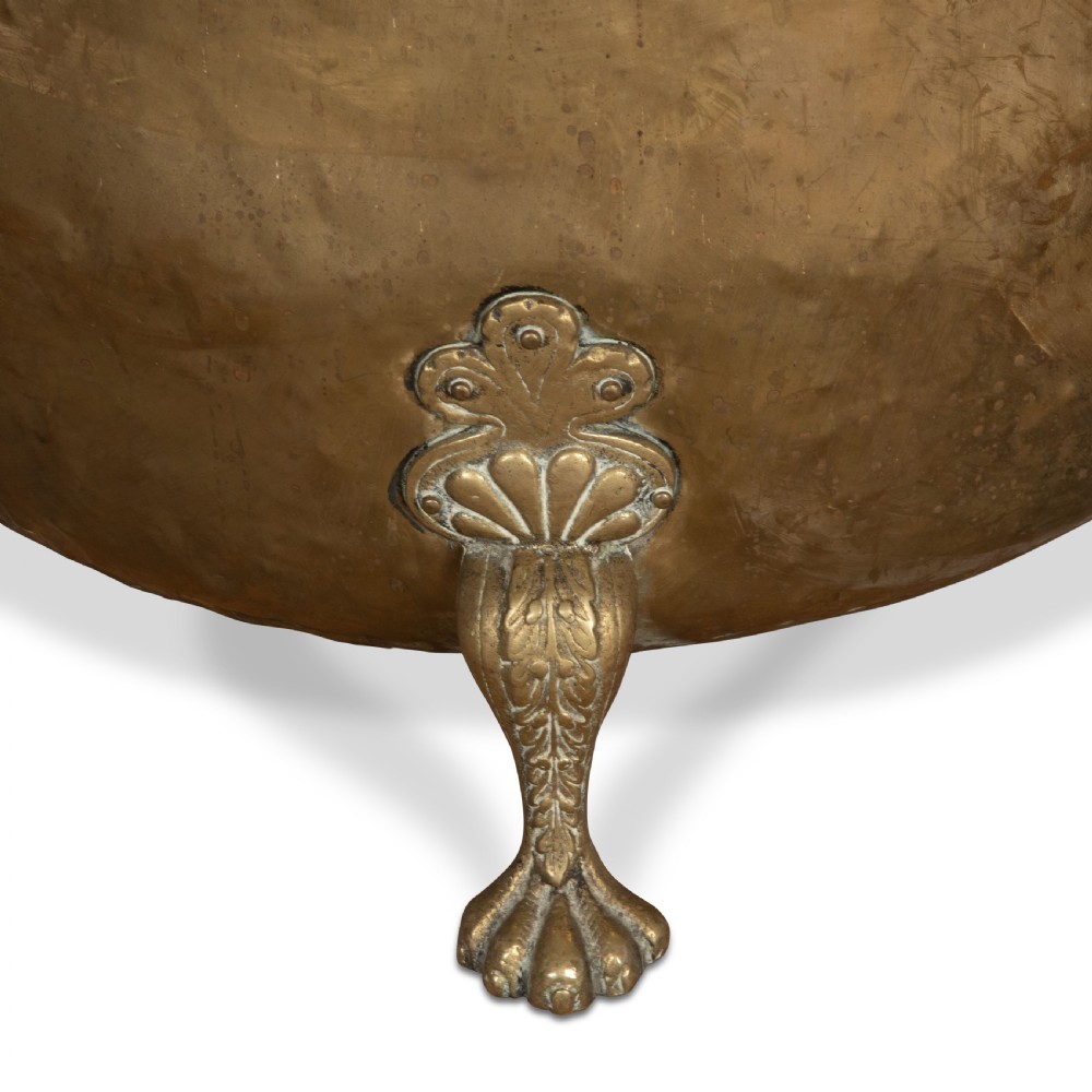 19th Century Dutch Brass Log Bin View VI