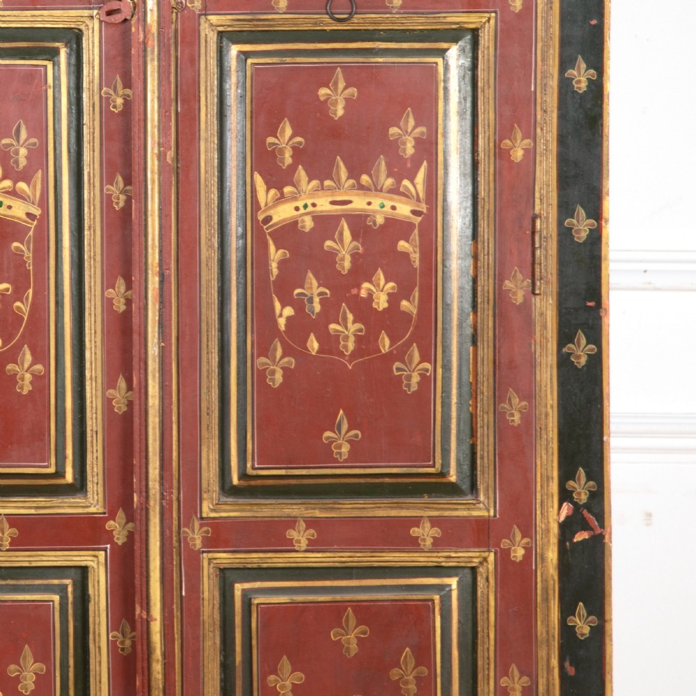 C19th Tall Painted Cupboard View III