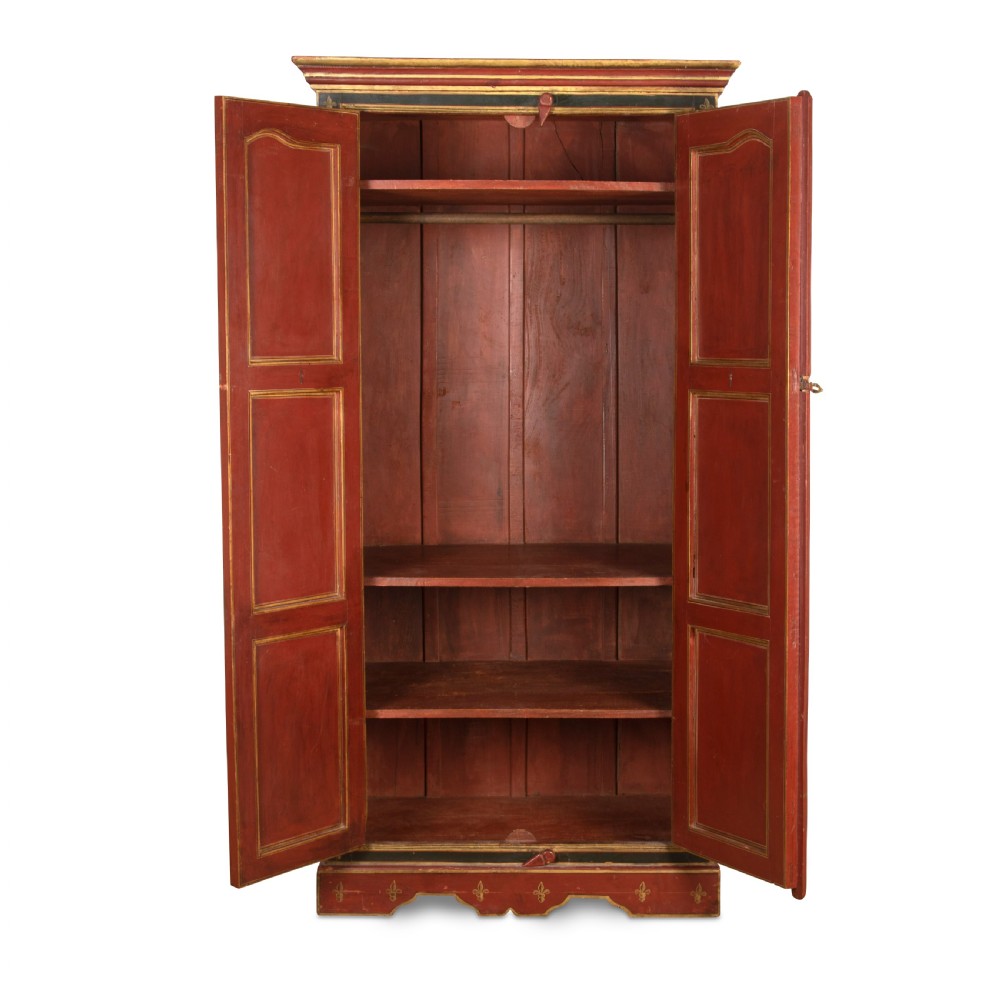 C19th Tall Painted Cupboard View VII
