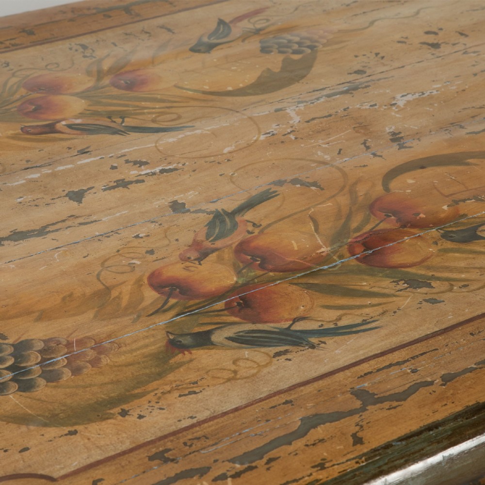 Rare 19th Century Painted Refectory Table View V