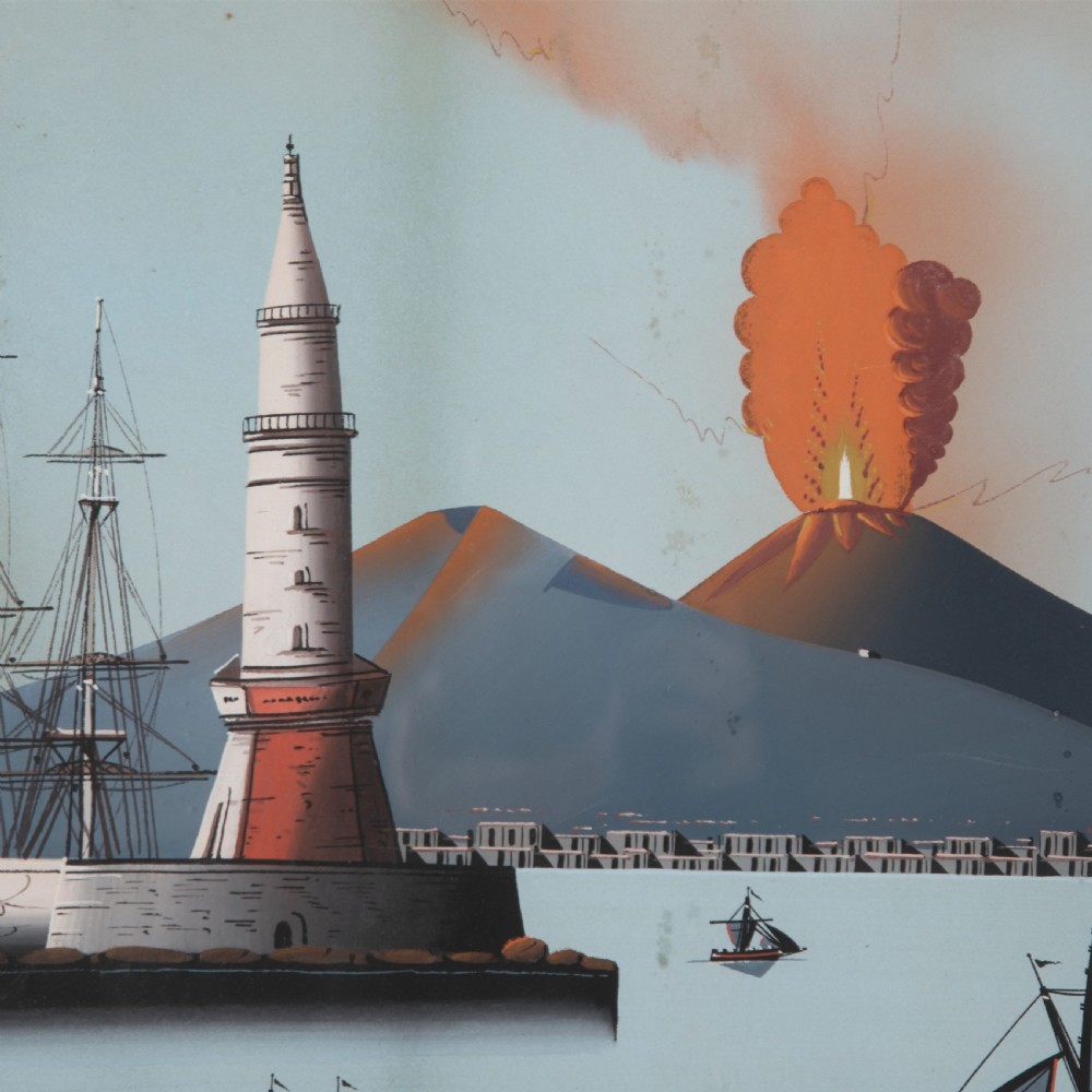 Pair of Large Vesuvius Gouache Paintings View IV