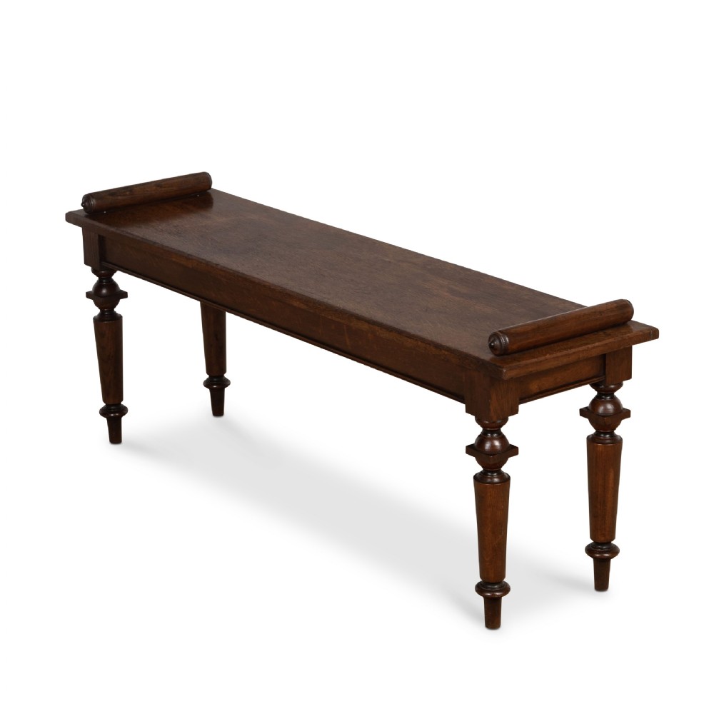 Regency Oak Hall Bench View IV
