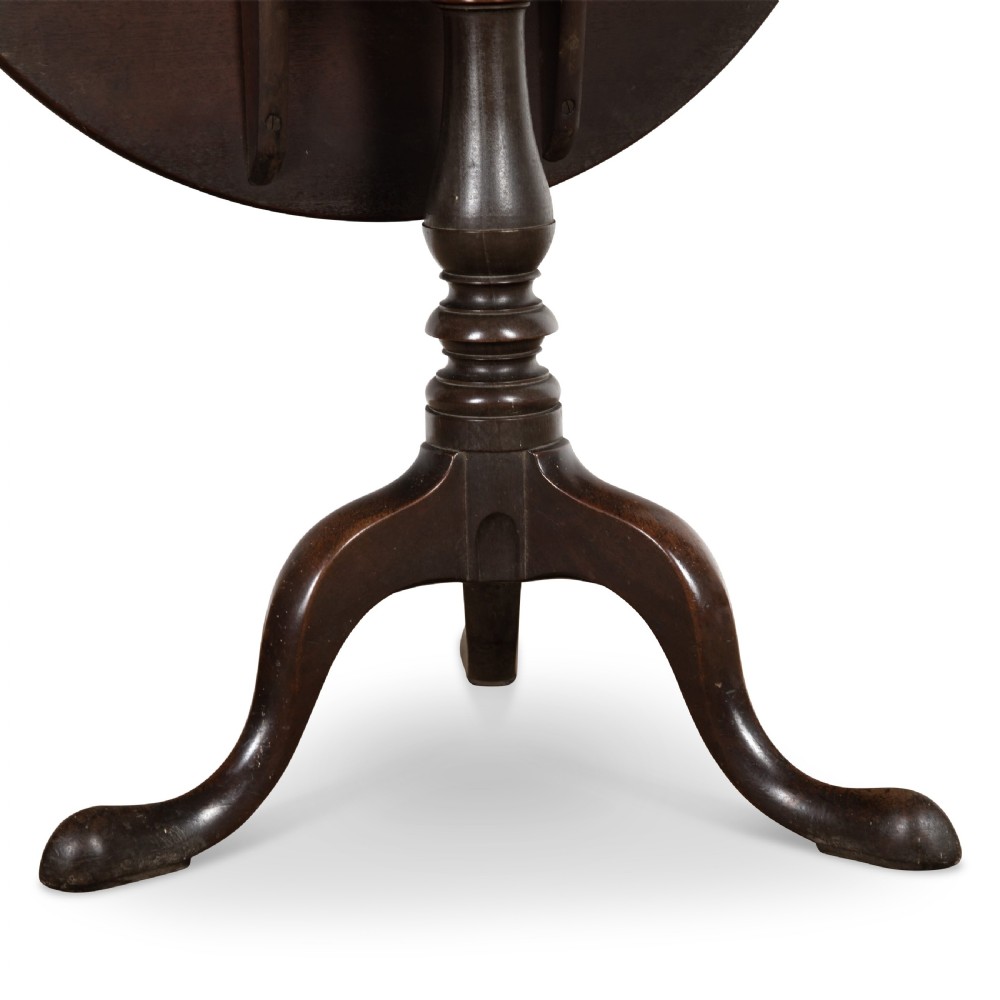Geo III Mahogany Tripod Table View VI