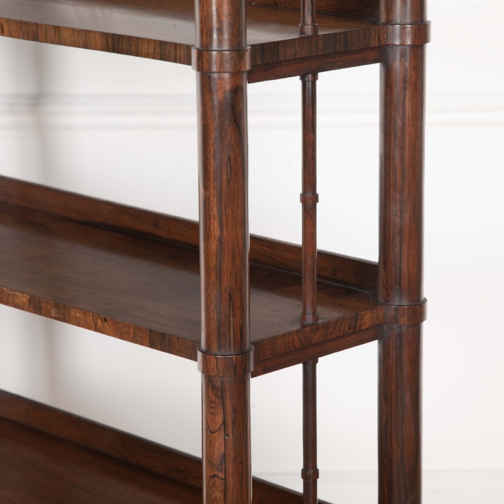 Regency Rosewood Open Bookcase View V