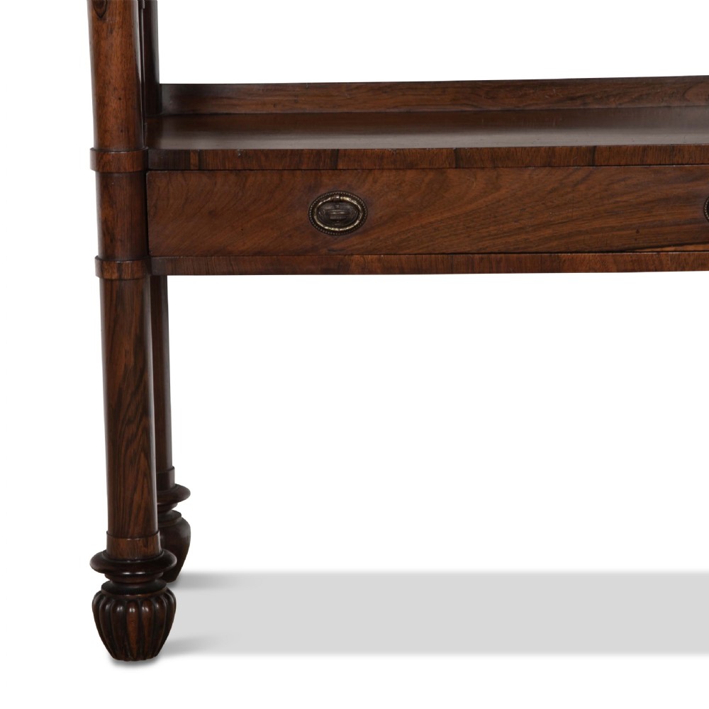Regency Rosewood Open Bookcase View VII