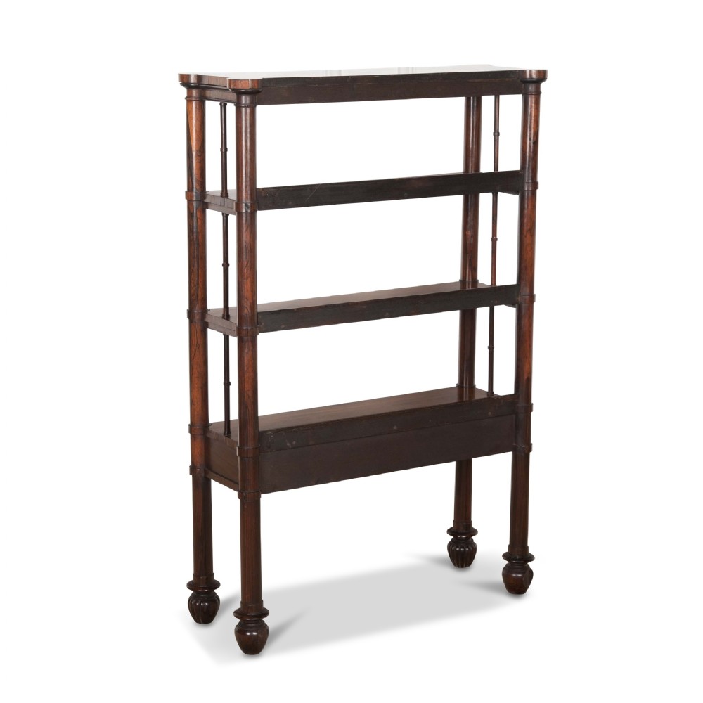 Regency Rosewood Open Bookcase View XIII