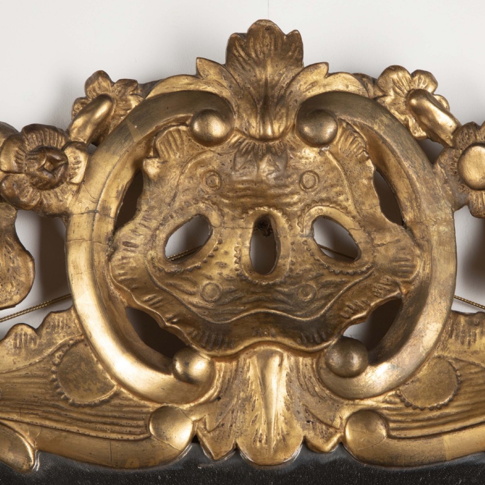 18th Century Irish Carved Giltwood Mirror View II