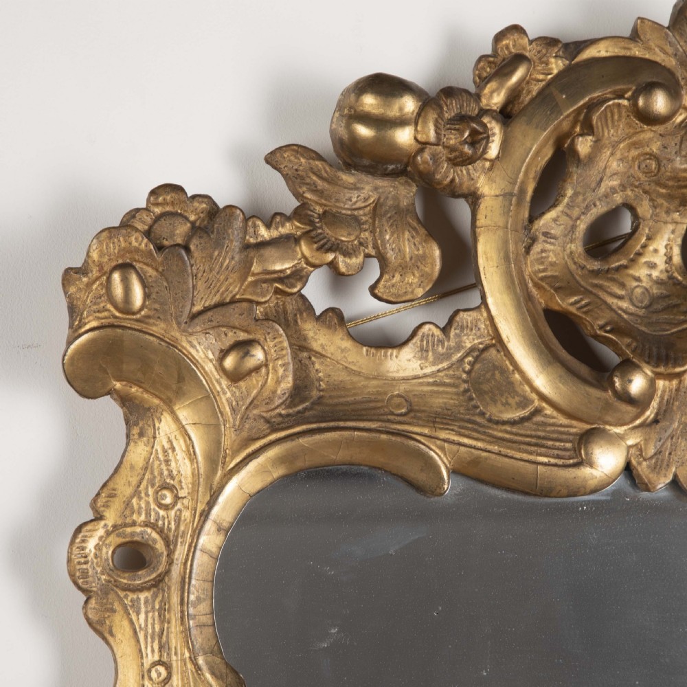 18th Century Irish Carved Giltwood Mirror View V