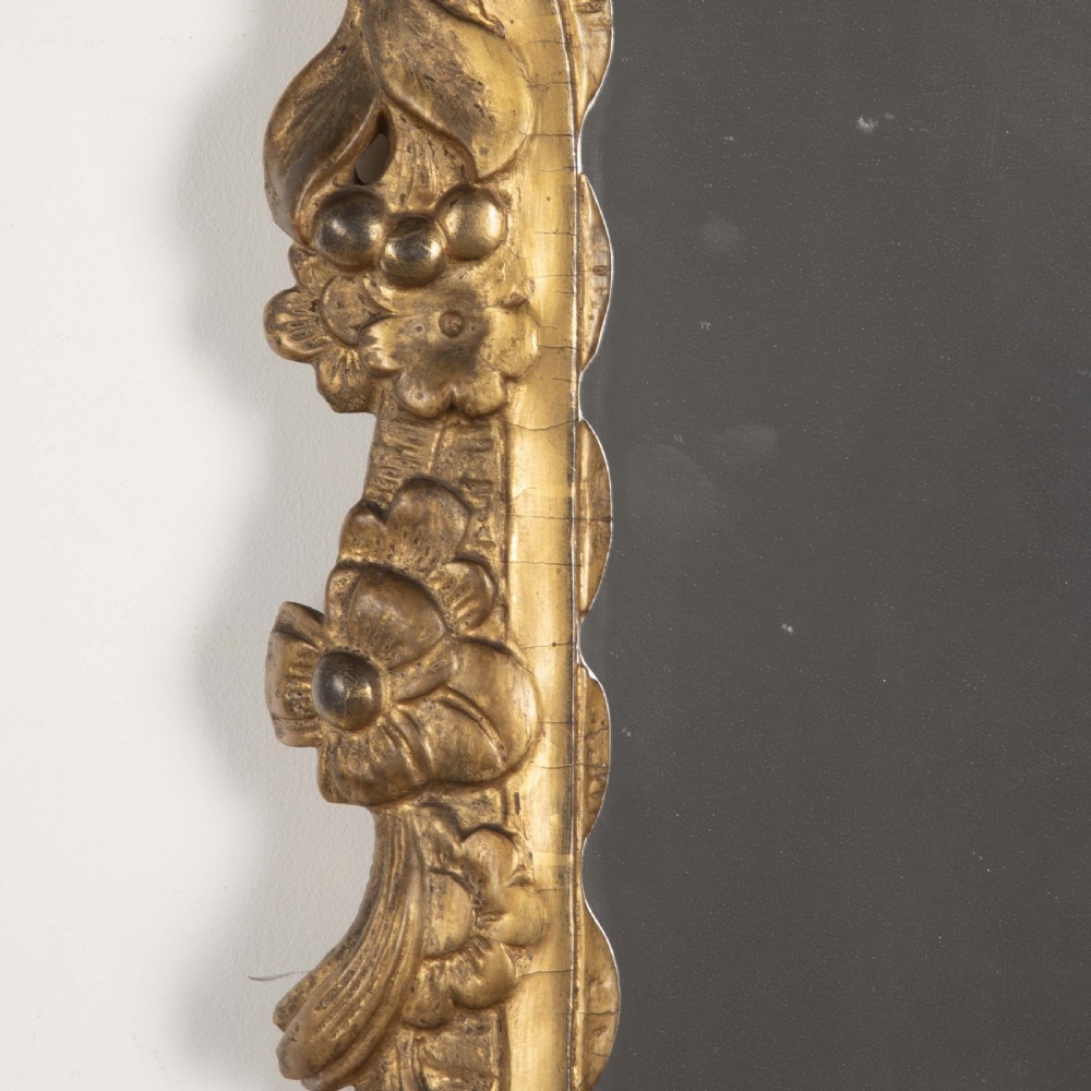 18th Century Irish Carved Giltwood Mirror View VI