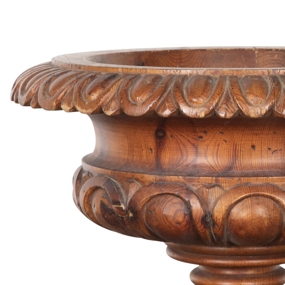 19th Century Carved Campana Urn View IV