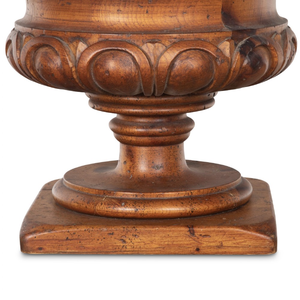 19th Century Carved Campana Urn View V