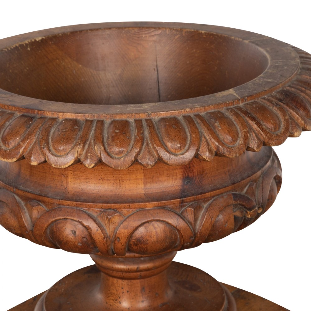 19th Century Carved Campana Urn View X