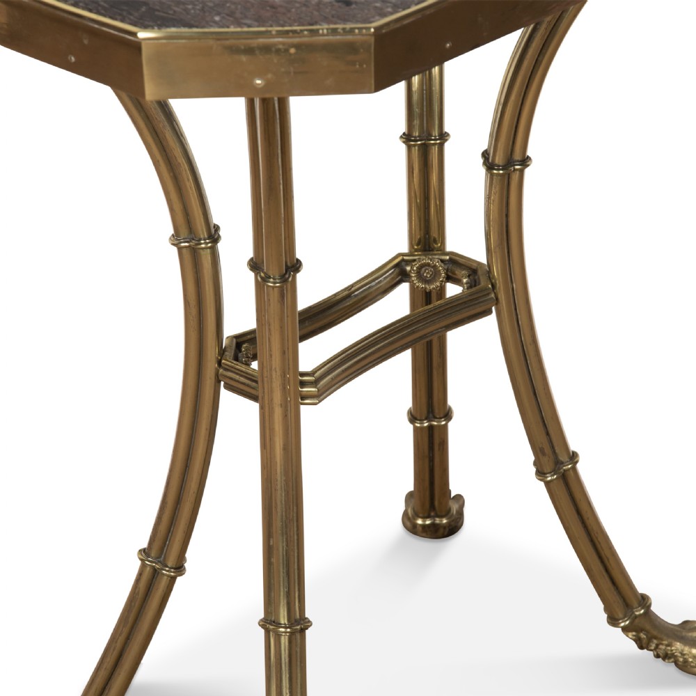 Regency Marble and Gilt Brass Chess Table View VII