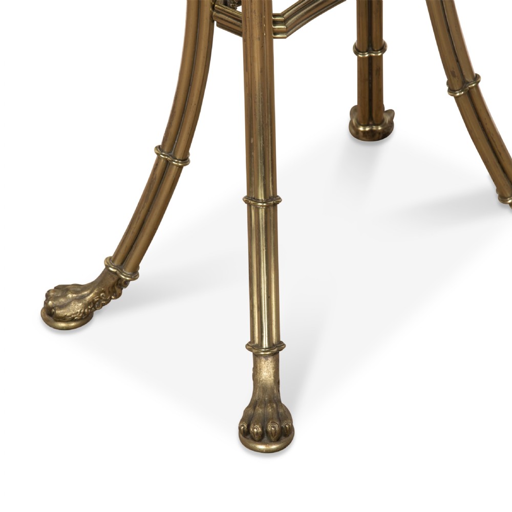 Regency Marble and Gilt Brass Chess Table View XI