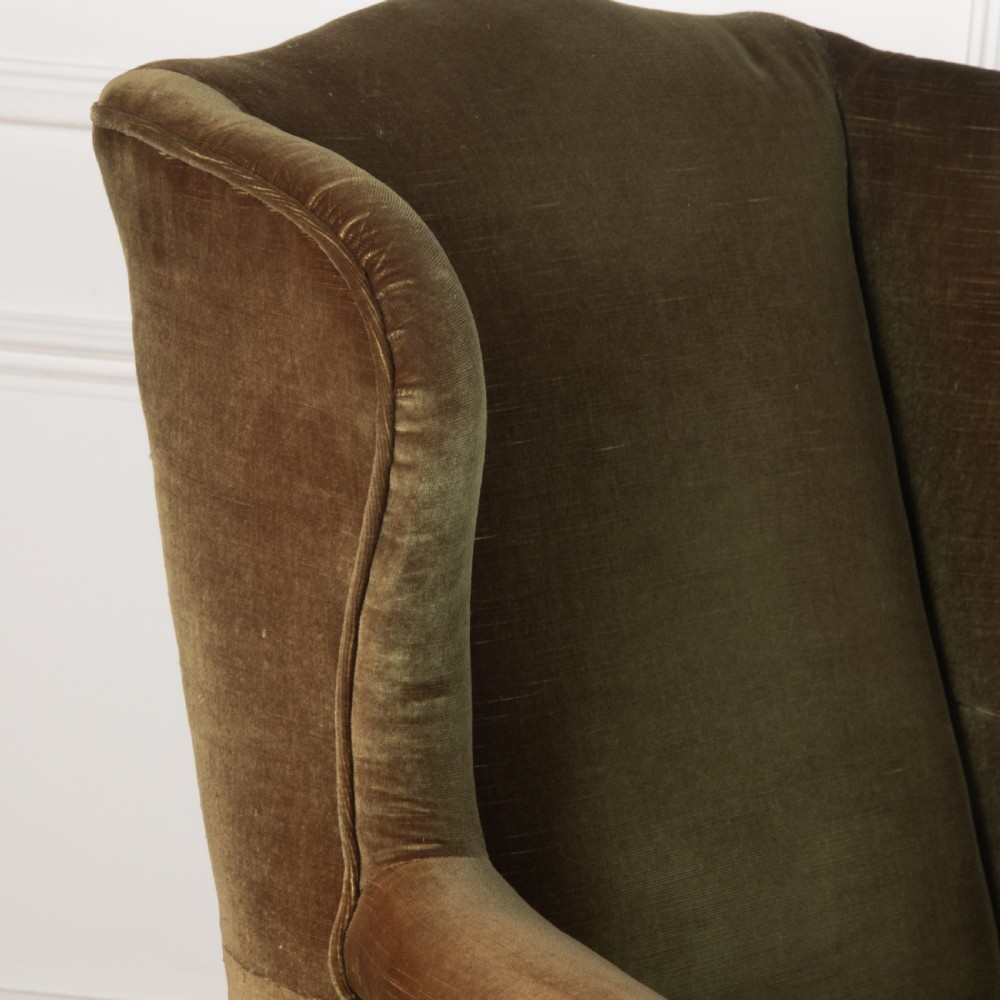 18th Century Mahogany Wing Armchair View IX