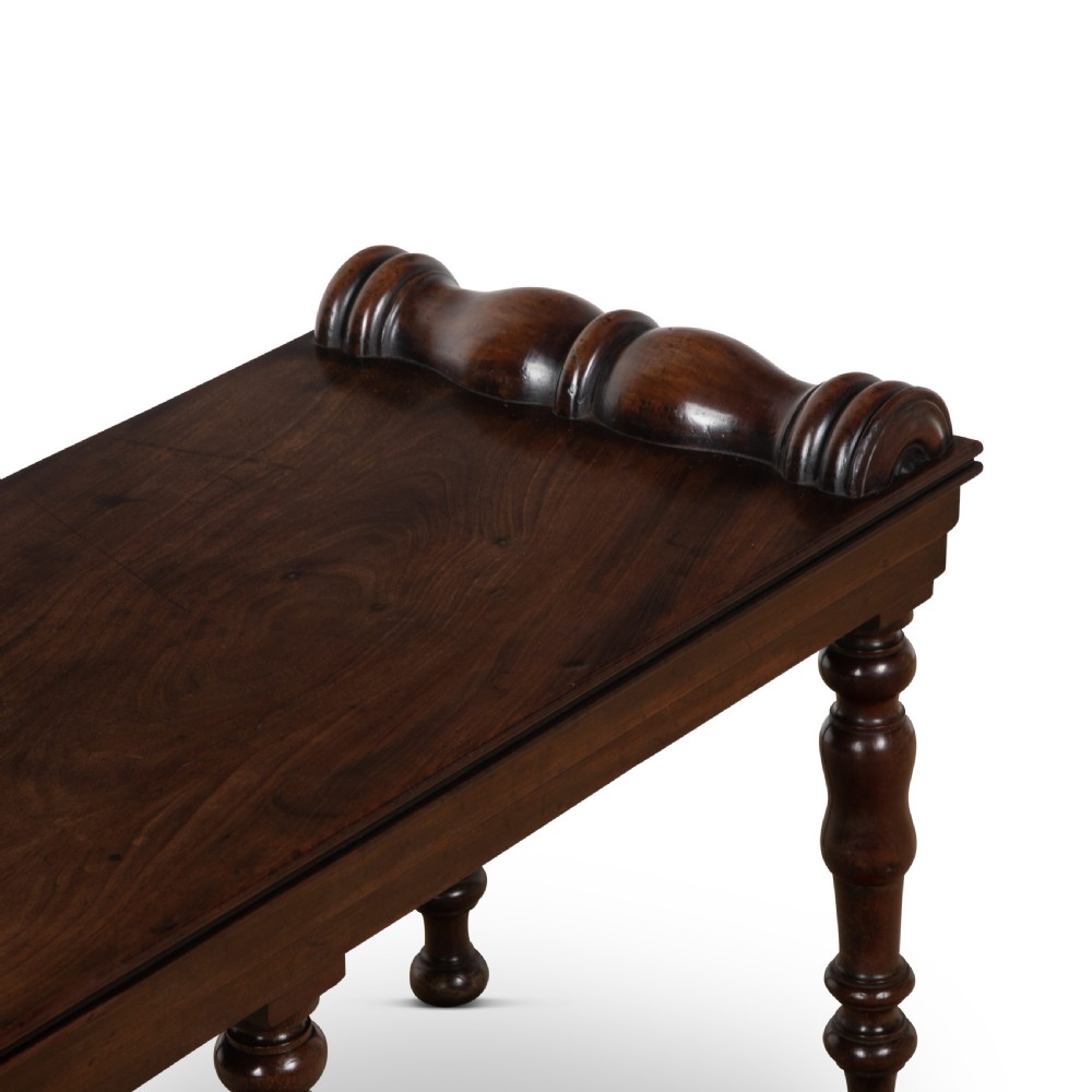 Regency Mahogany Hall Bench View III