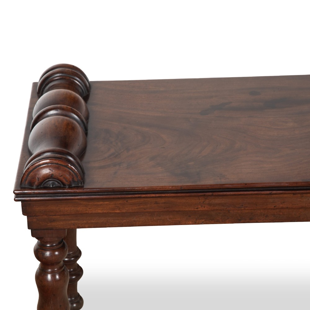 Regency Mahogany Hall Bench View VI