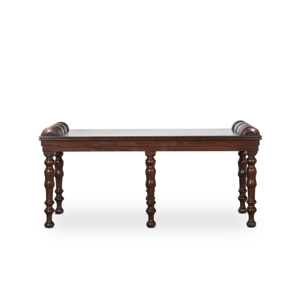 Regency Mahogany Hall Bench View VIII