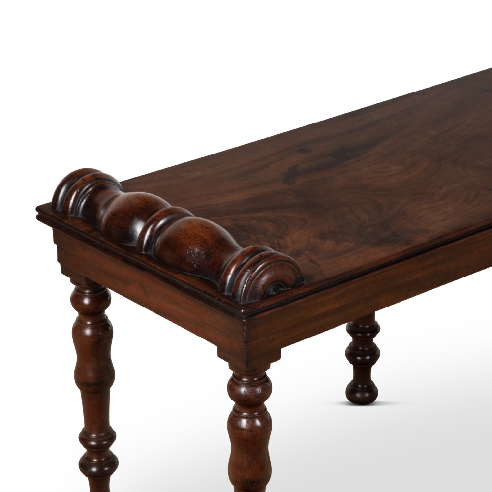 Regency Mahogany Hall Bench View XI