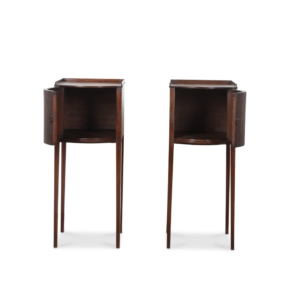 Pair of Geo III Gillow Bedside Cupboards View III