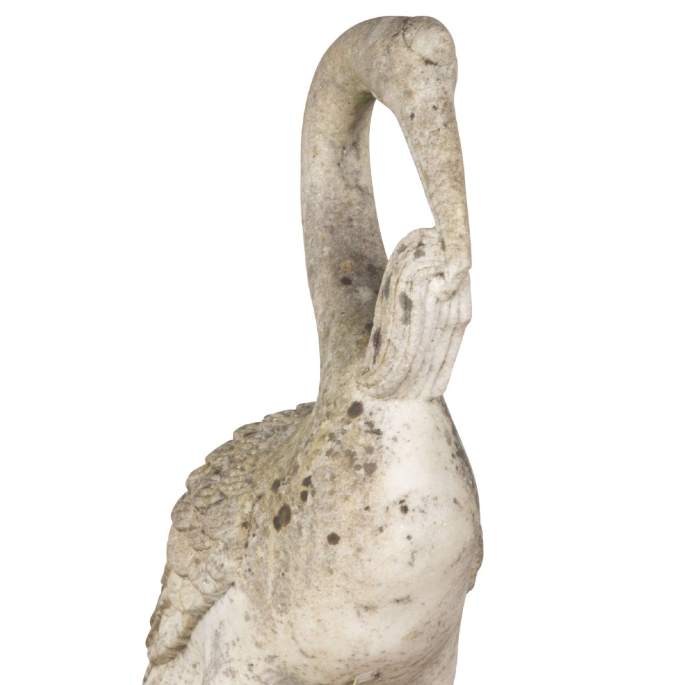 19th Century Italian Marble Cranes View VIII