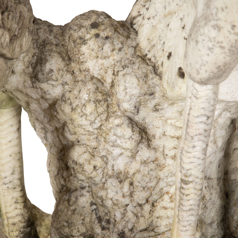 19th Century Italian Marble Cranes View XV
