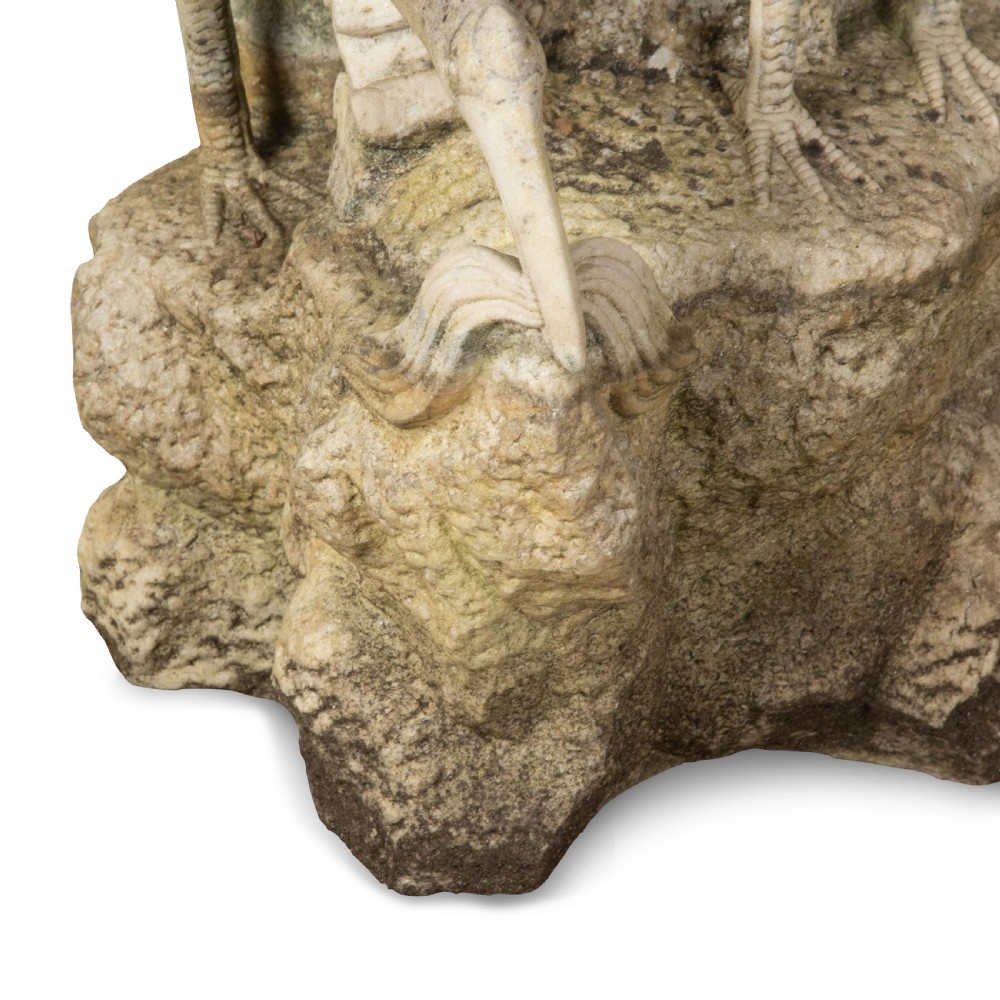 19th Century Italian Marble Cranes View XVII