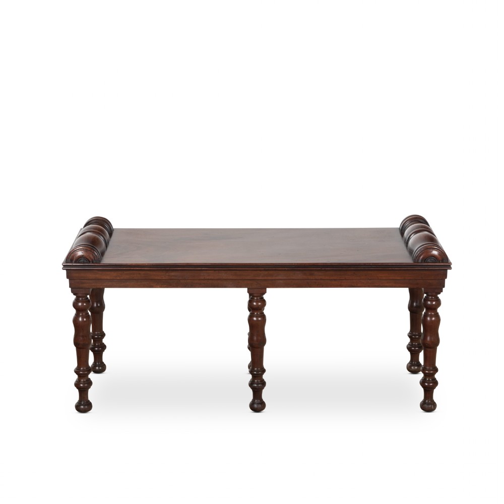 Regency Mahogany Hall Bench