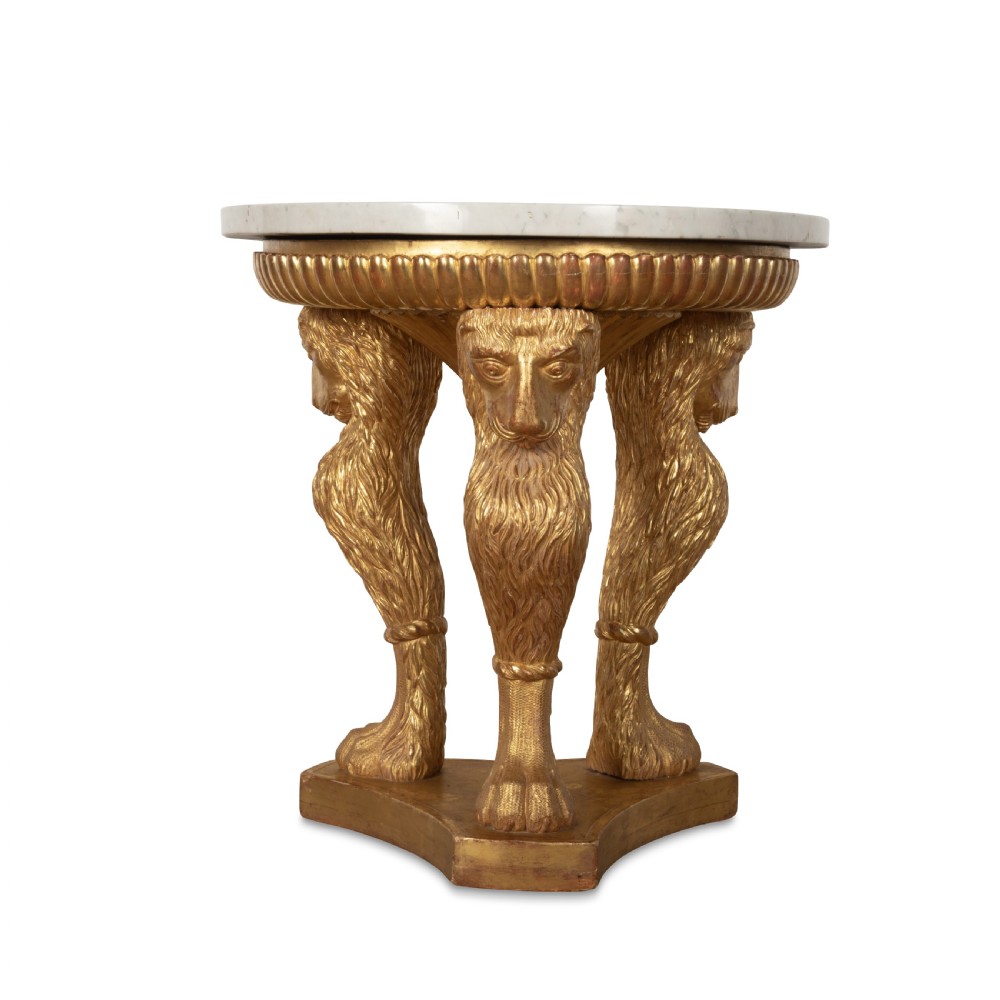 19th Century Specimen Marble and Giltwood Centre Table View X