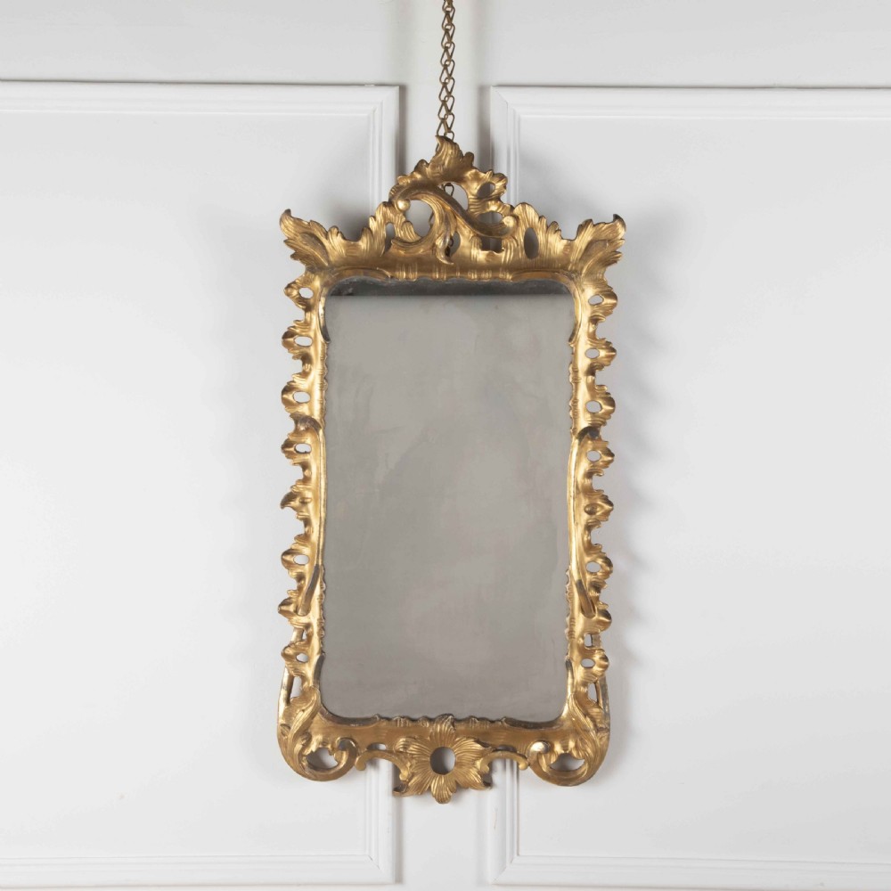 Geo III Carved Giltwood Wall Mirror