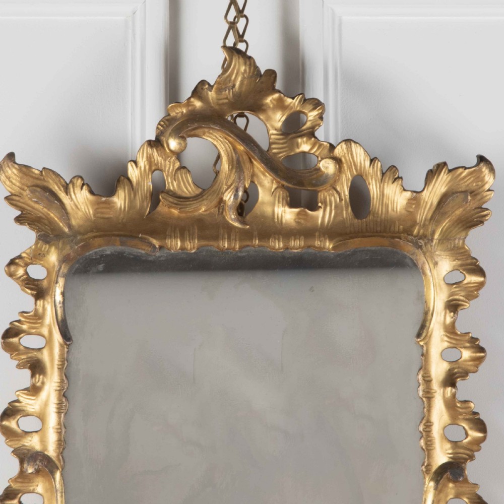 Geo III Carved Giltwood Wall Mirror View II