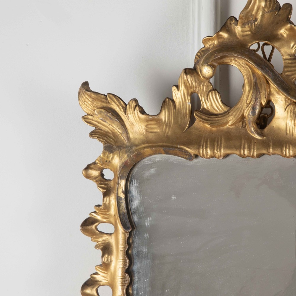 Geo III Carved Giltwood Wall Mirror View III