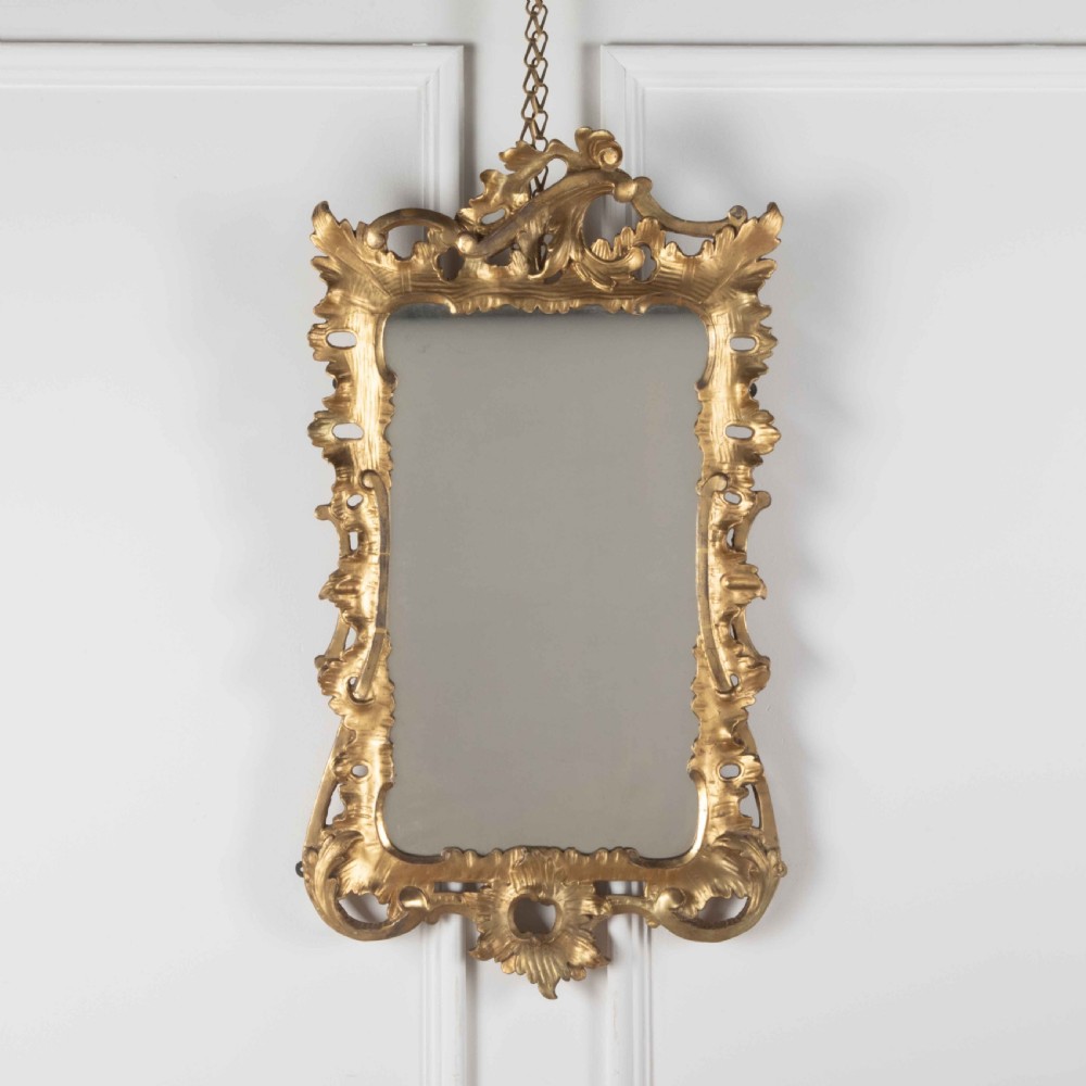18th Century Carved Giltwood Wall Mirror