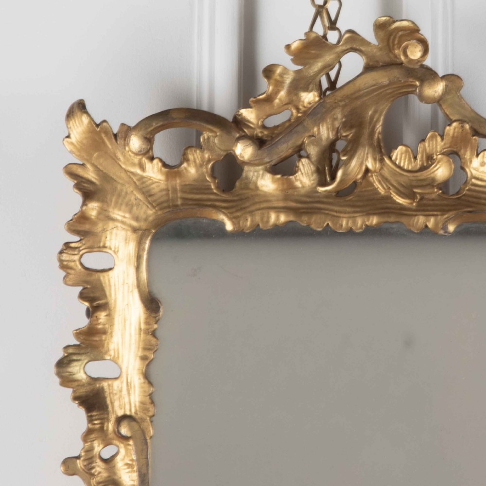 18th Century Carved Giltwood Wall Mirror View II