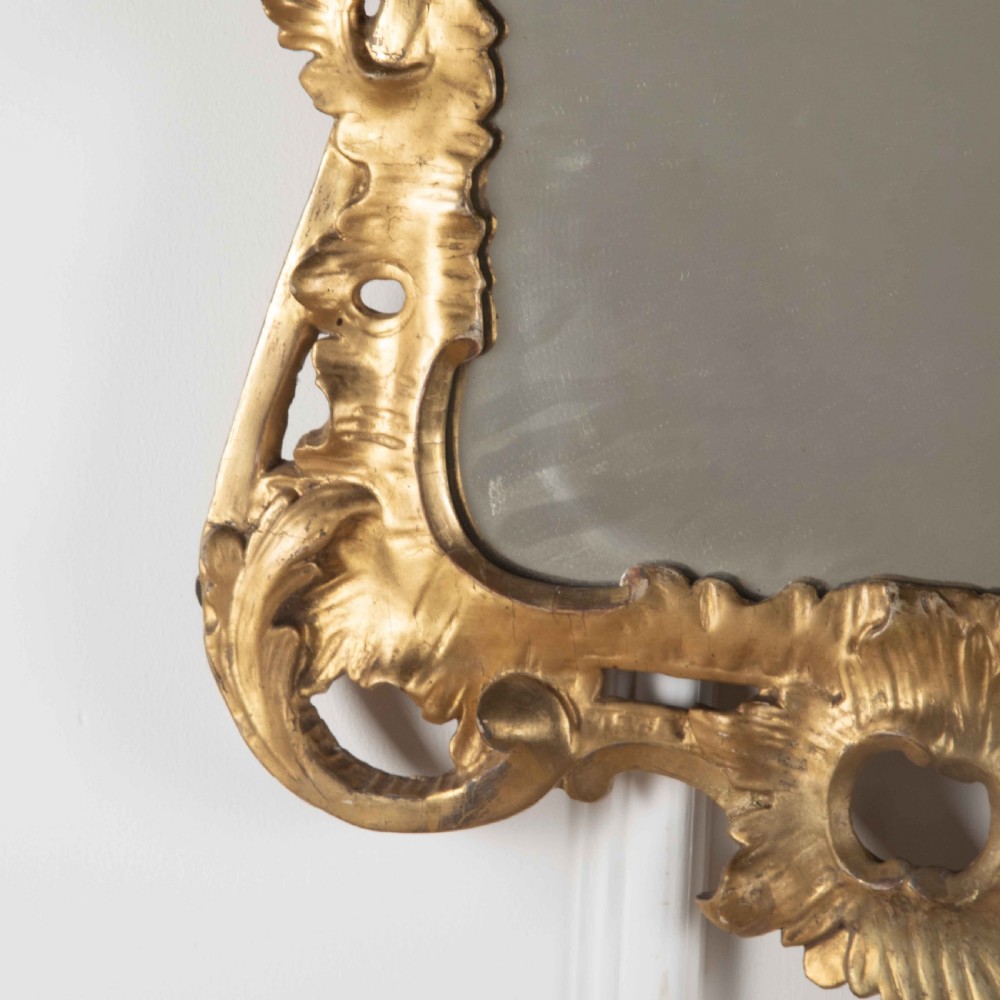 18th Century Carved Giltwood Wall Mirror View VI