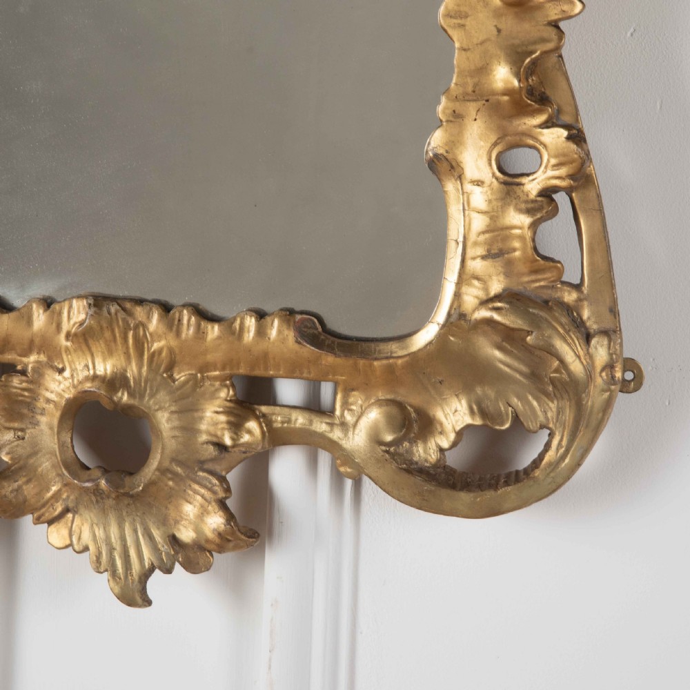 18th Century Carved Giltwood Wall Mirror View VII