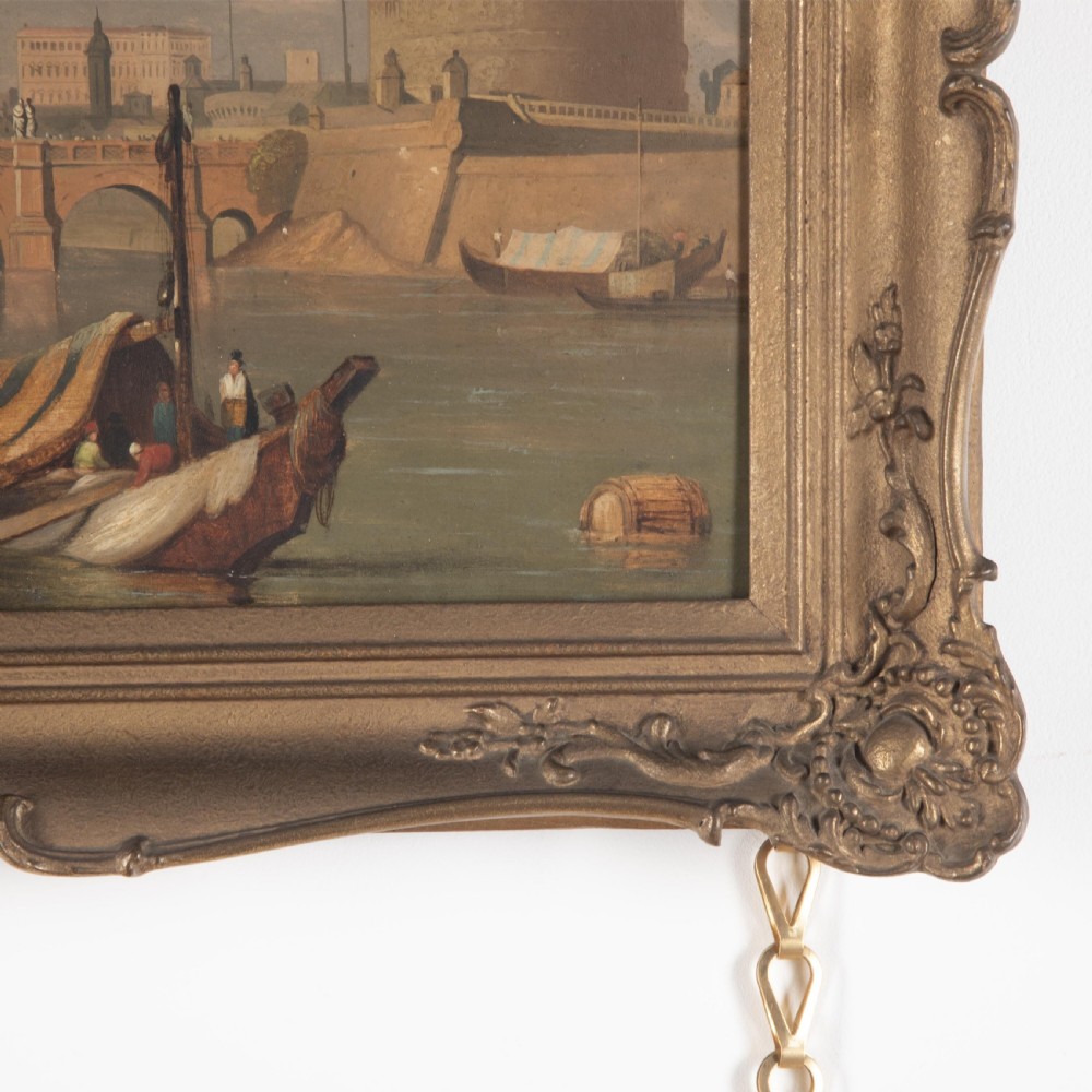 Early 19th Century Oil on panel of Rome View VI