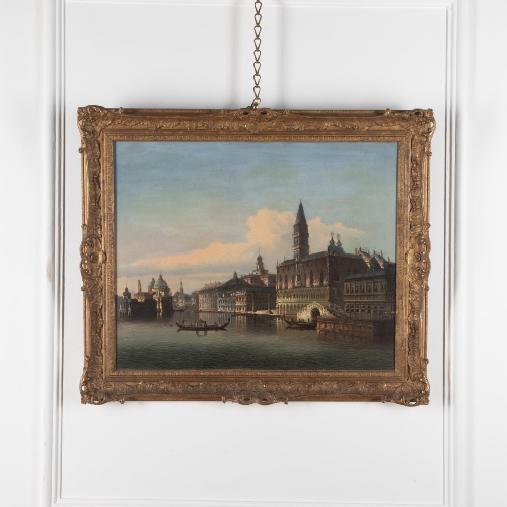 19th Century Oil on Canvas of Venice