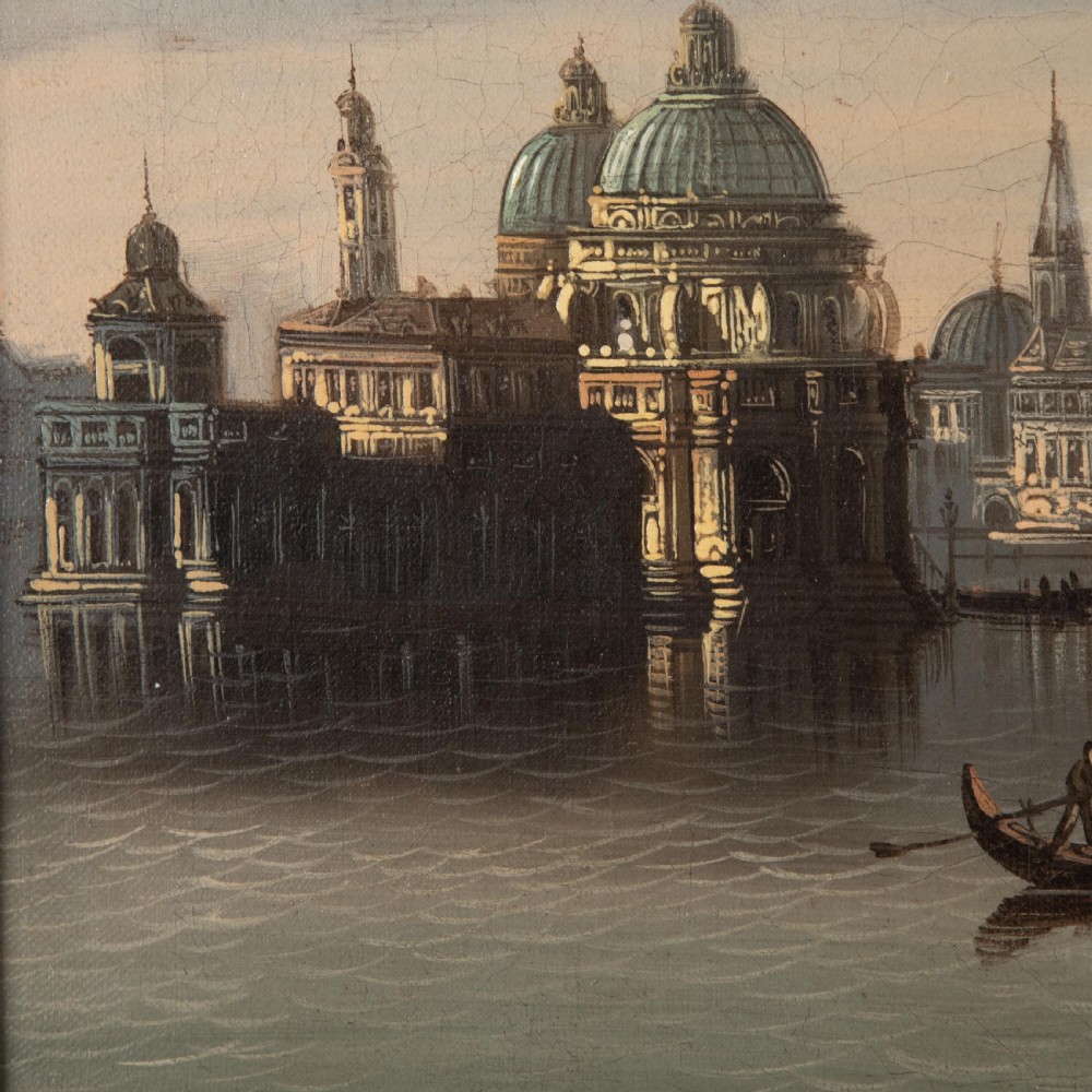 19th Century Oil on Canvas of Venice View III