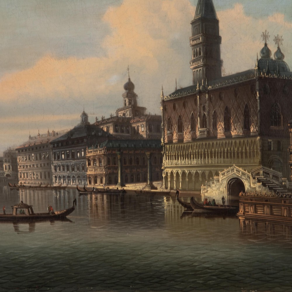 19th Century Oil on Canvas of Venice View IV