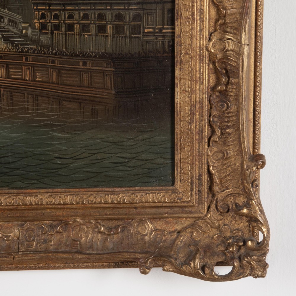 19th Century Oil on Canvas of Venice View X