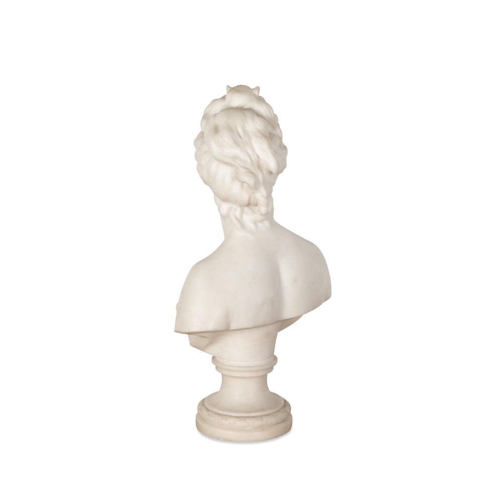 18th Century Marble Bust of Diana by Houdon View IV