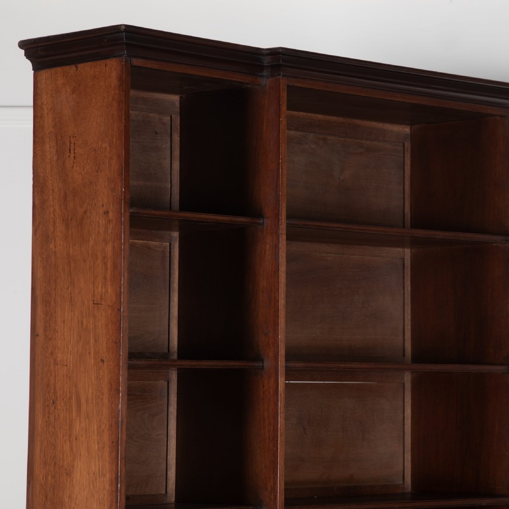 Regency Mahogany Breakfront Bookcase View V