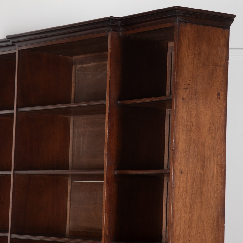 Regency Mahogany Breakfront Bookcase View VI